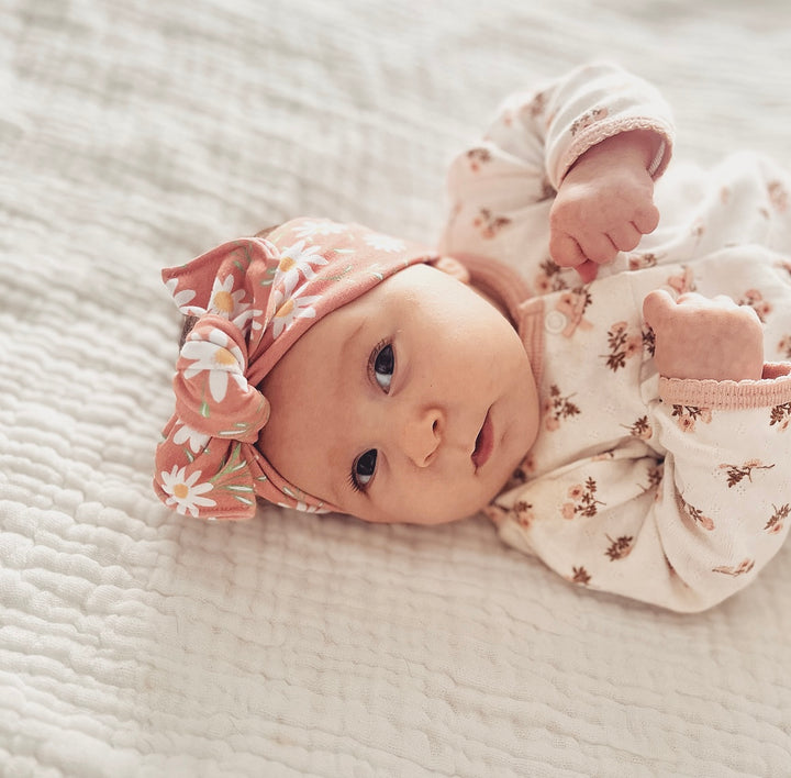 Bandeau boucle en bambou à nouer - Daisy