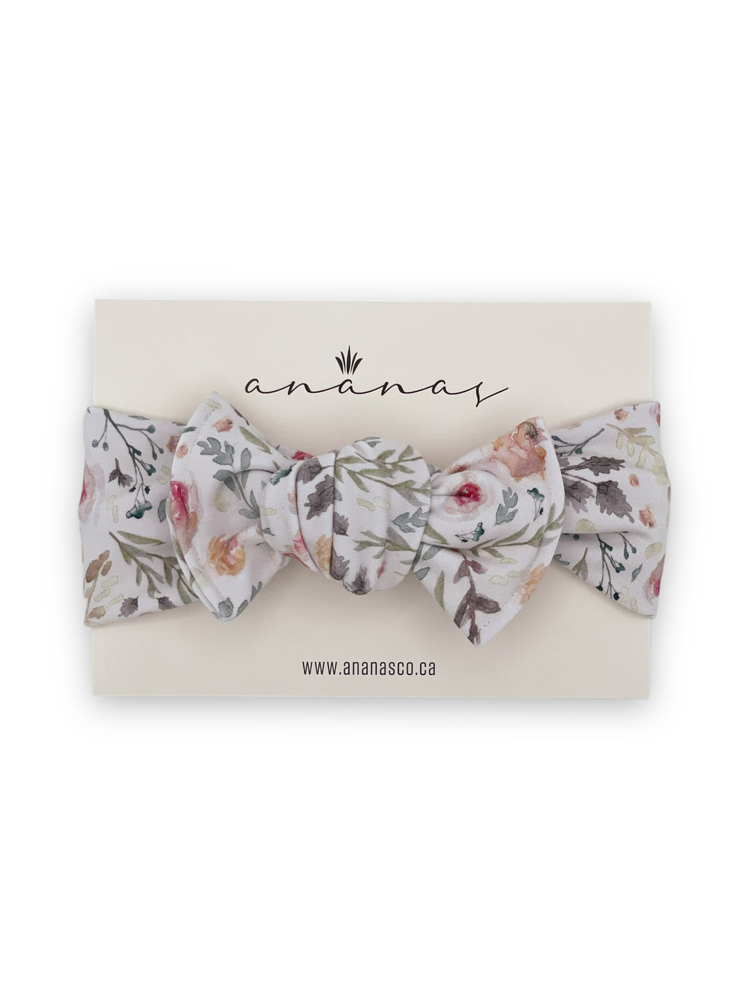 Bandeau boucle en bambou à nouer - Petit rosier