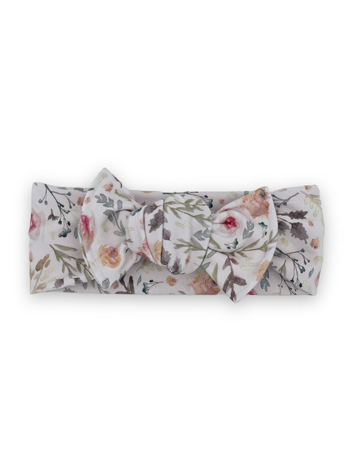 Bandeau boucle en bambou à nouer - Petit rosier