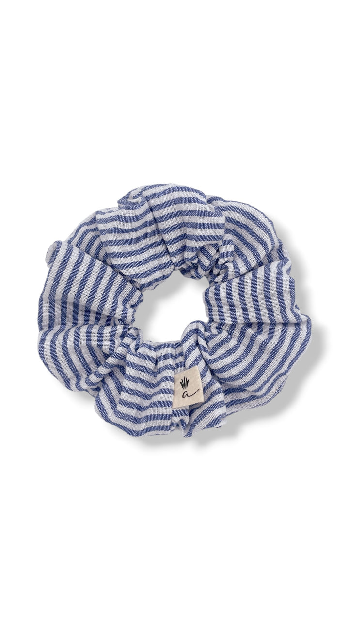 Scrunchie - Striped blue