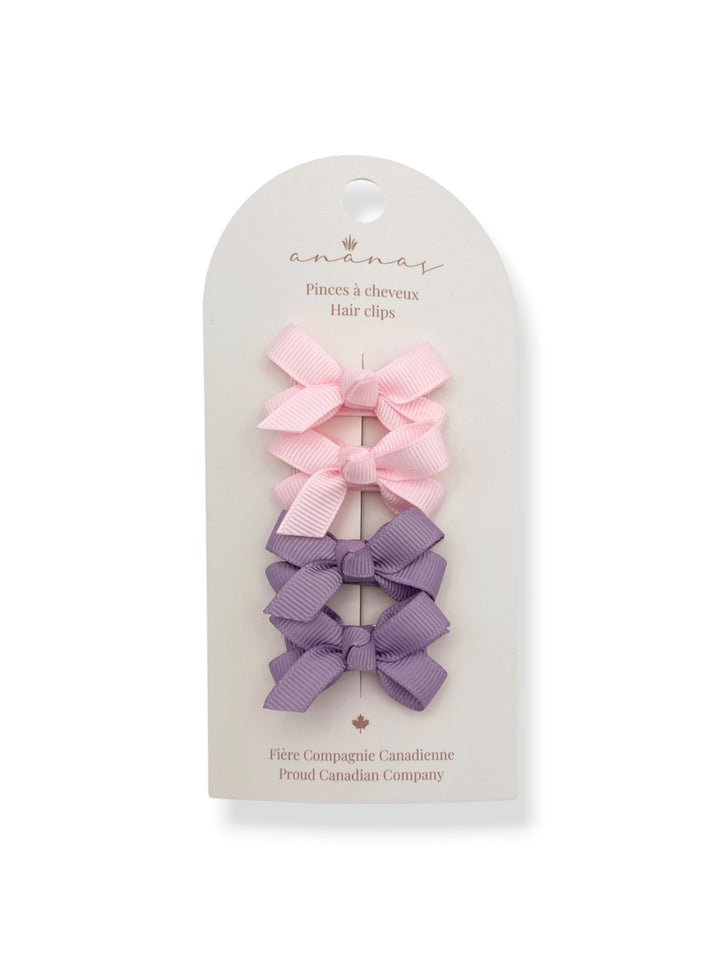 Mini Bows - Pink/Mauve