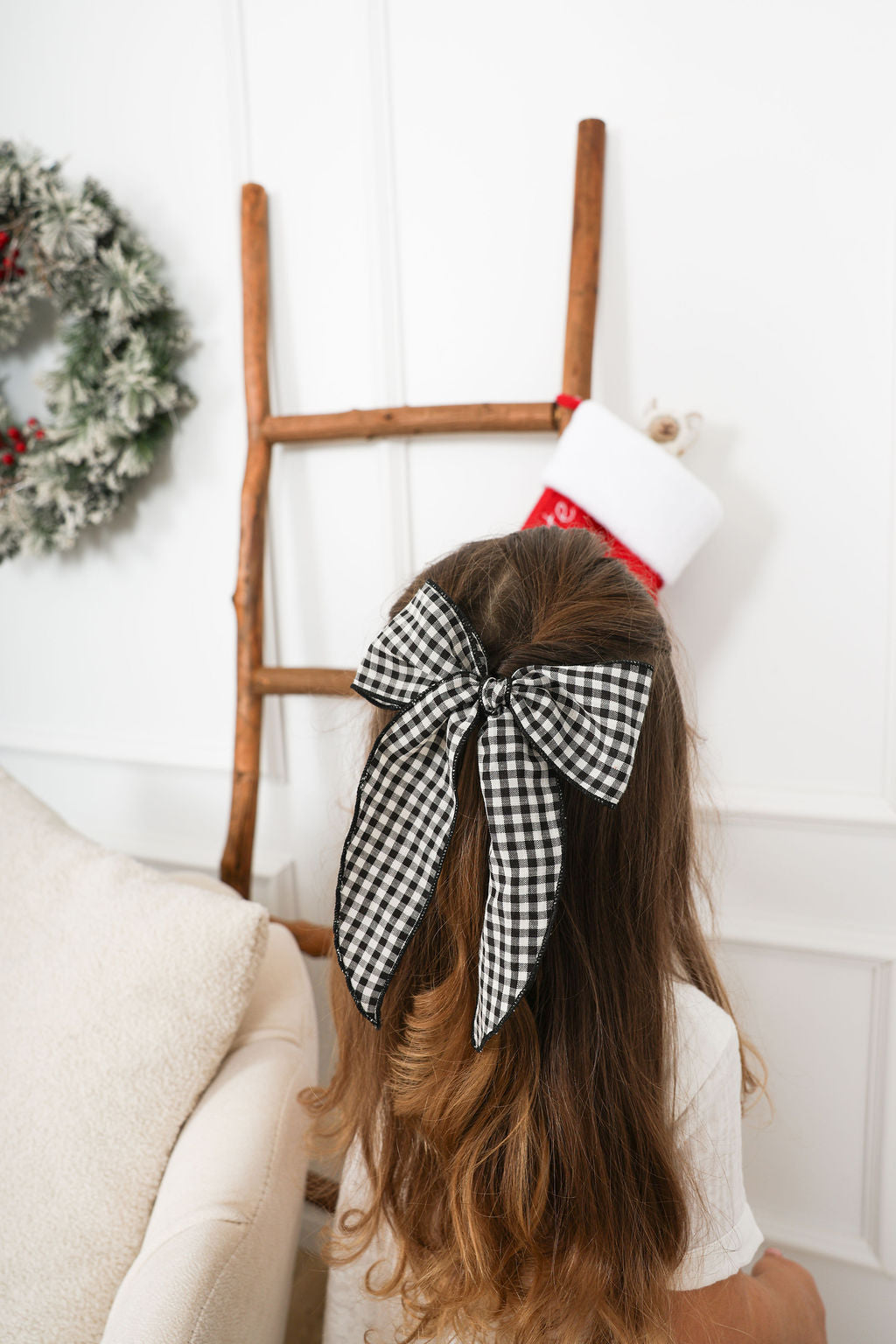 Boucle Fable L -  Vichy Noir