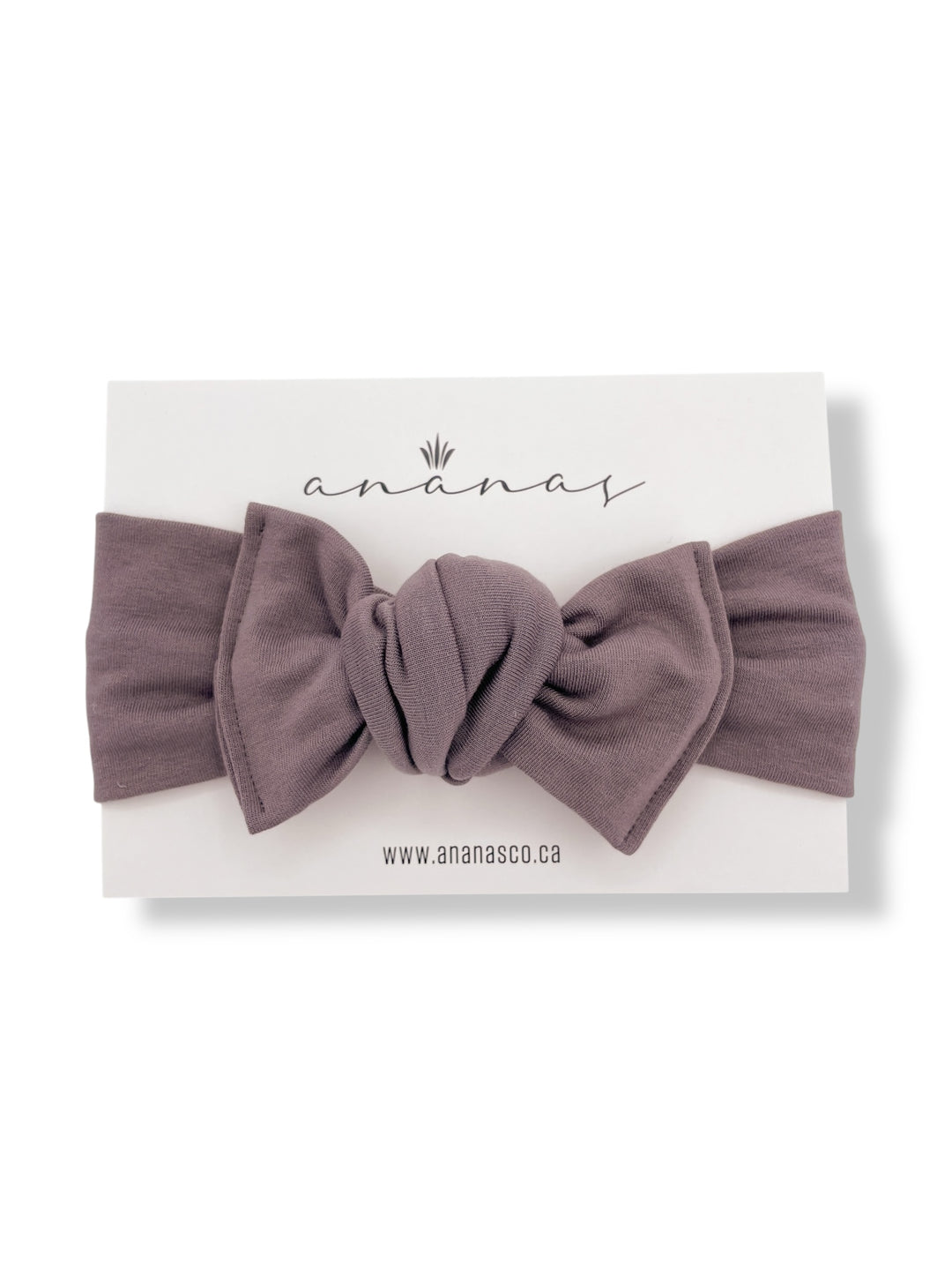 Bandeau boucle en bambou à nouer - Taupe