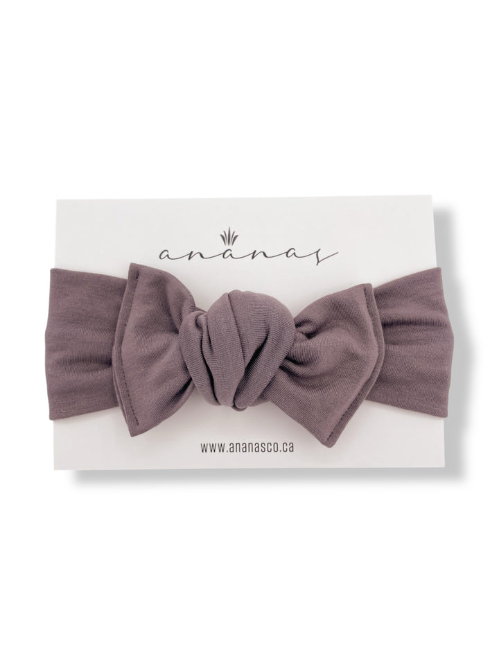 Bandeau boucle en bambou à nouer - Taupe