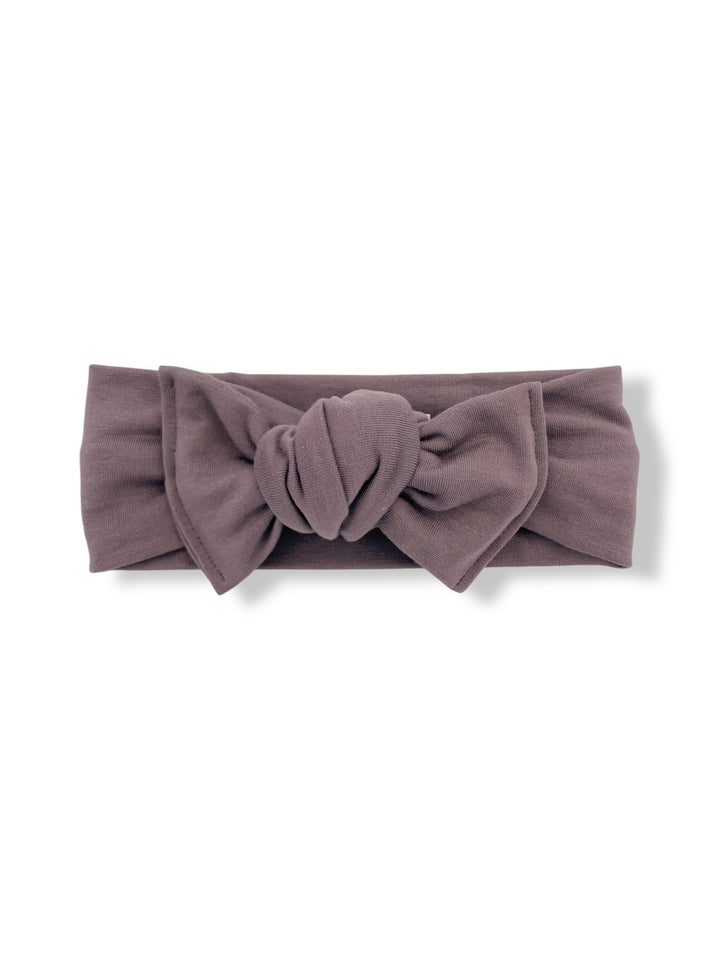Bandeau boucle en bambou à nouer - Taupe