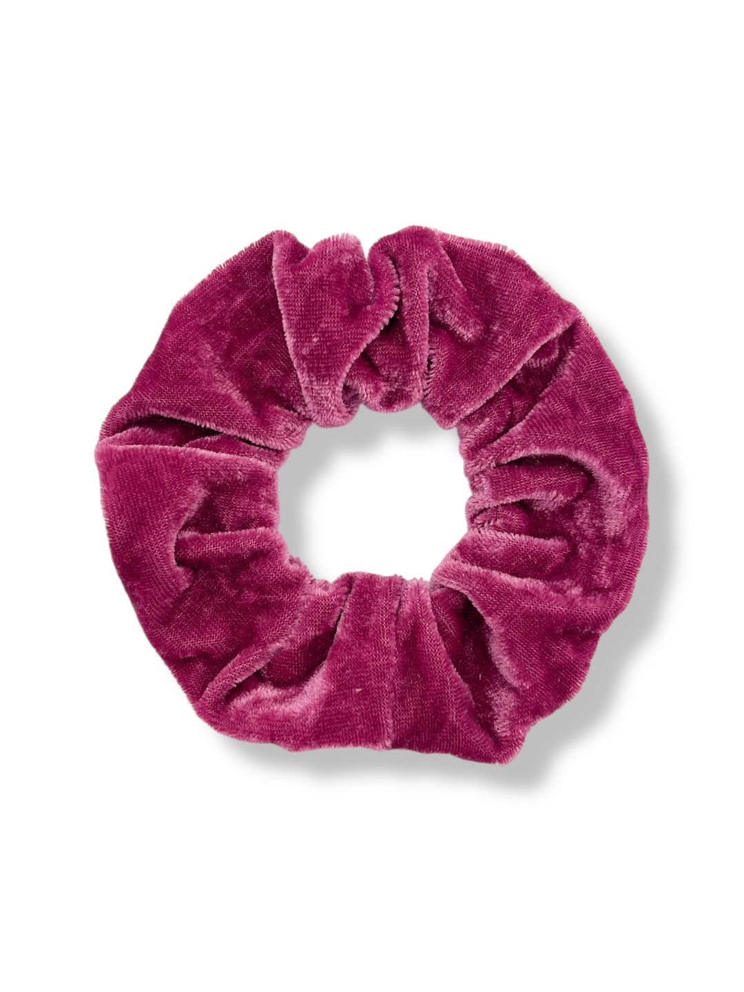 Chouchou petit format - Velours Rose (2)