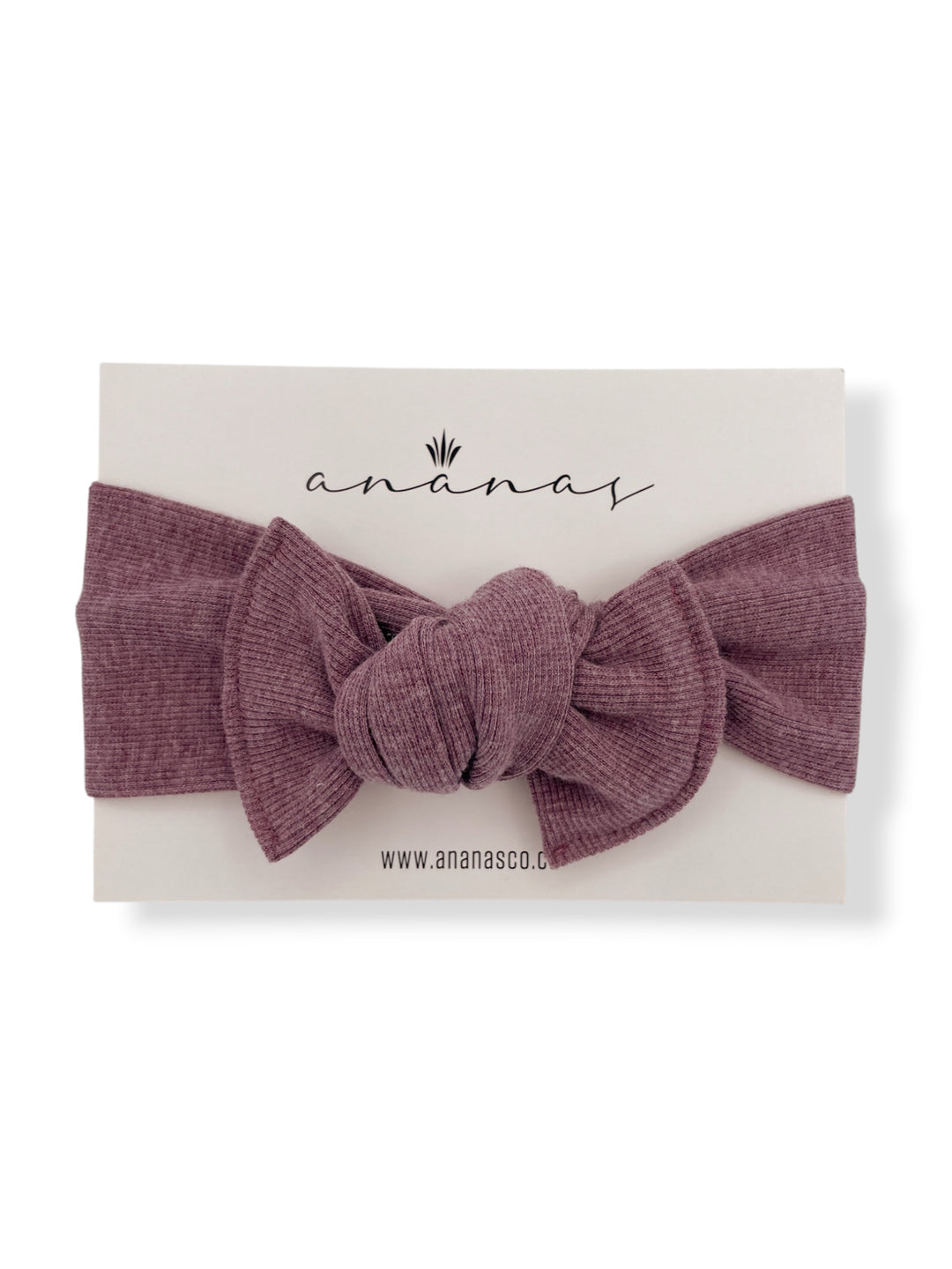 Bamboo bow headband to tie - Berries