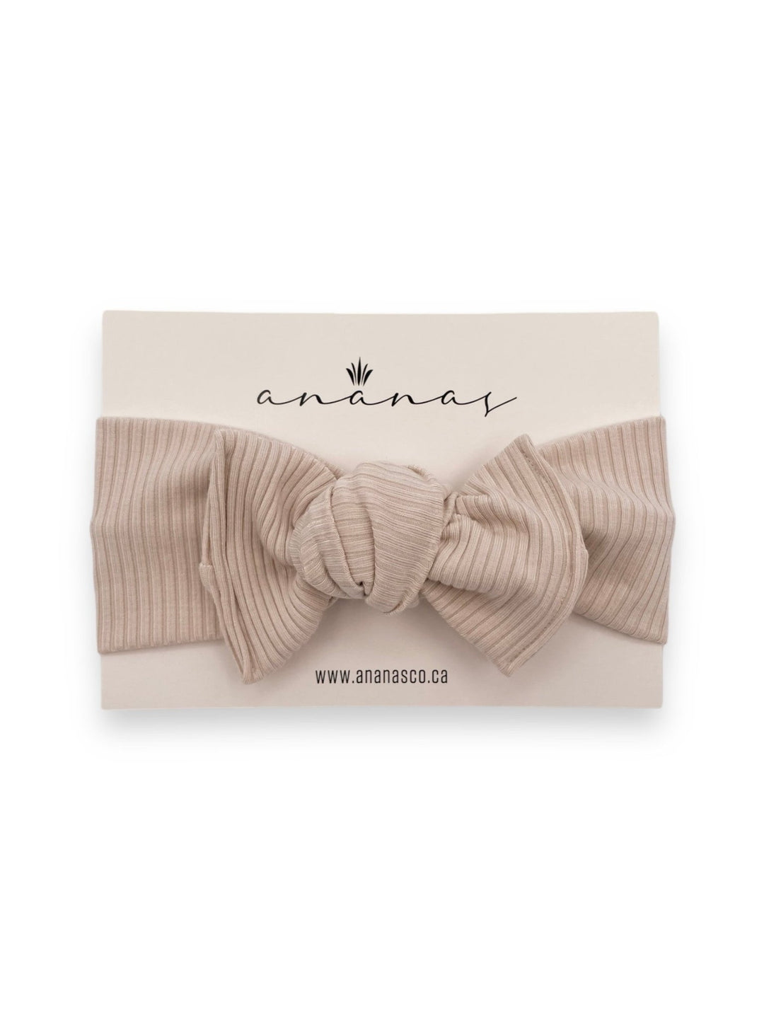 Bandeau boucle en bambou côtelé à nouer - Ananas Co